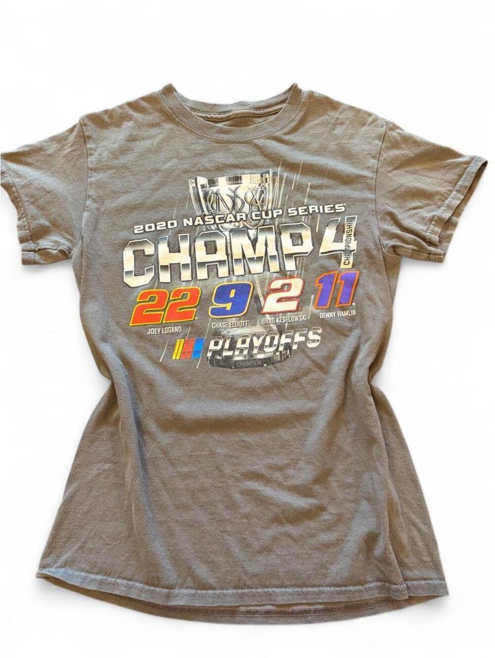 Vintage Look 2020 NASCAR Cup Series Championship 4 Playoffs T-Shirt - Size S